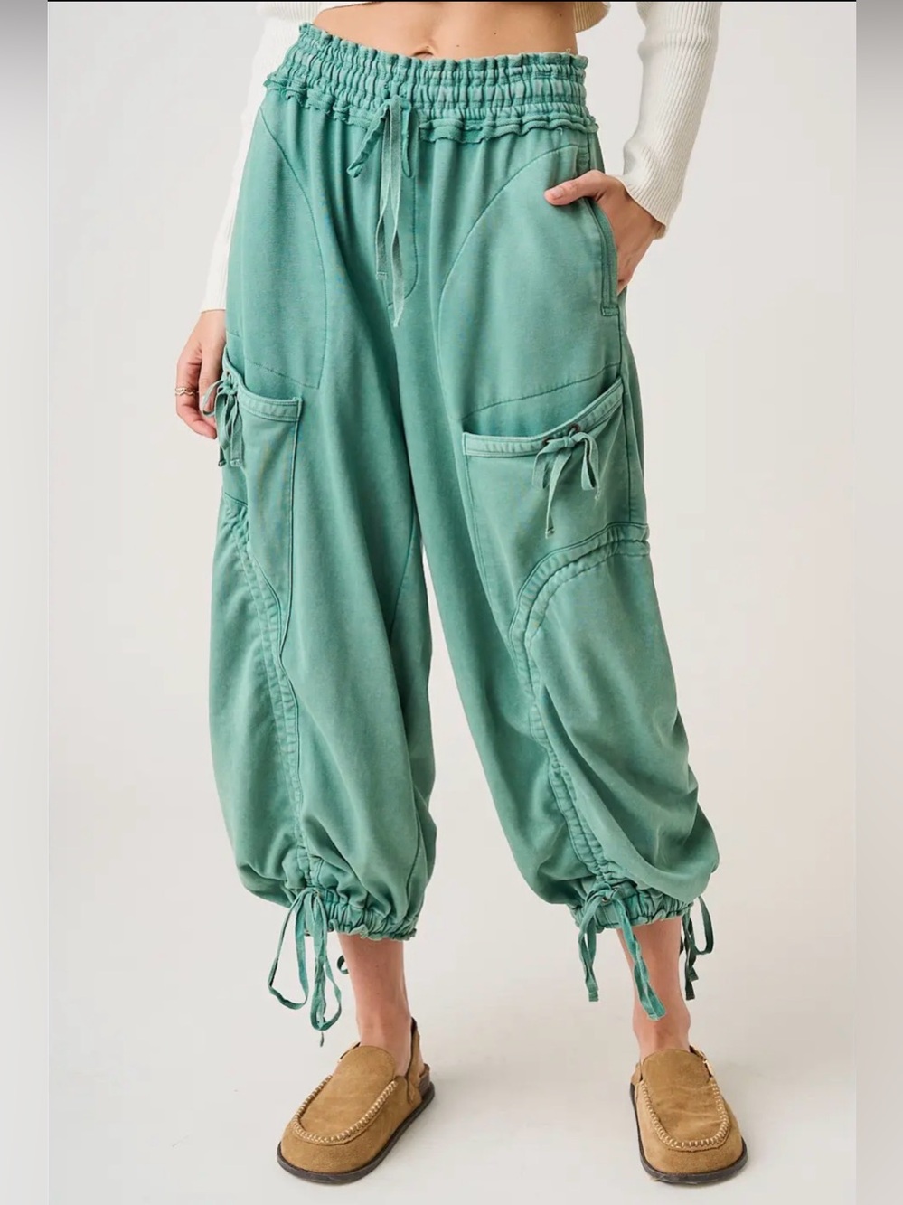 Heritage Green French Terry Pants
